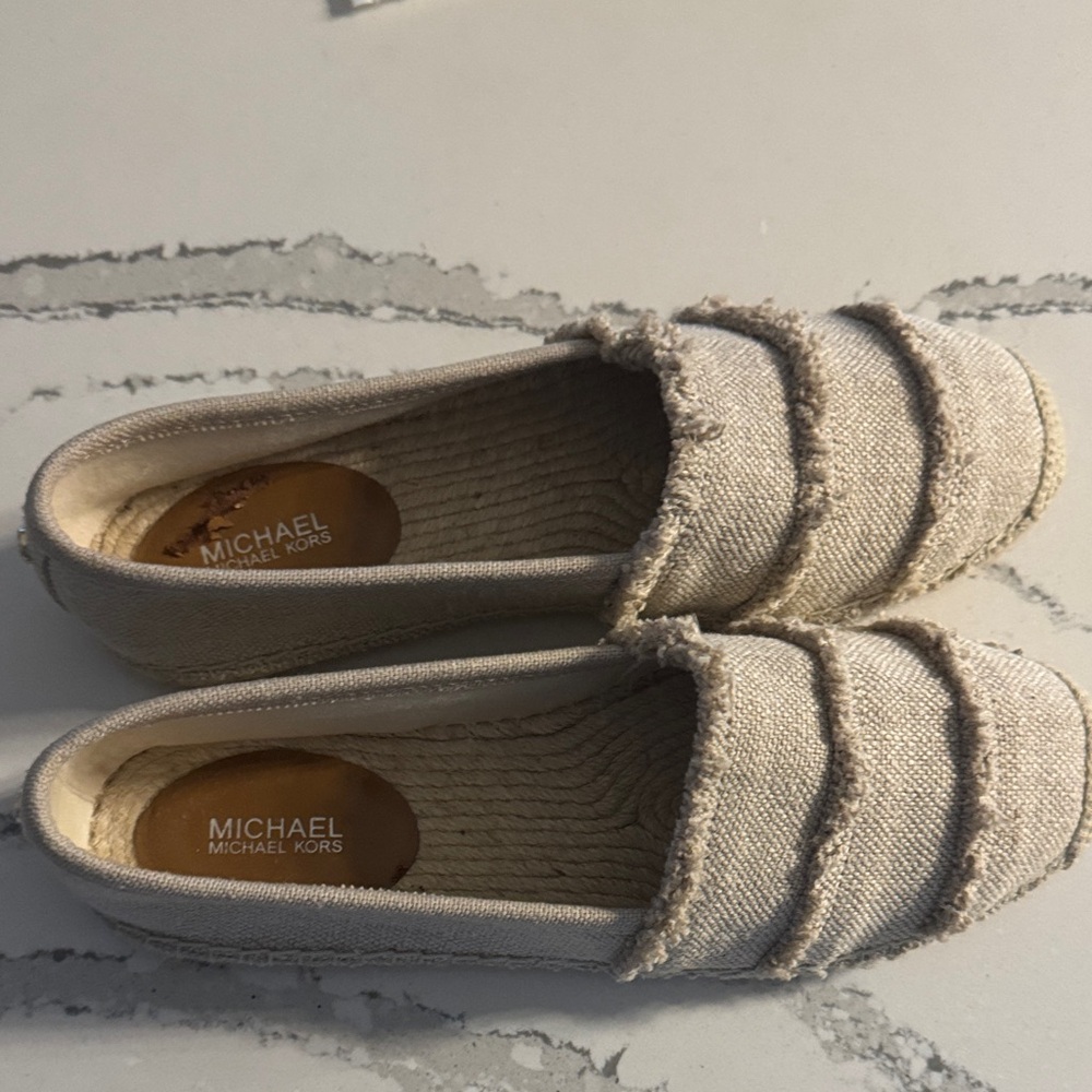 Michael Kors Tan Espadrille Flats